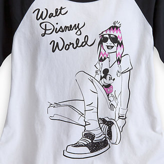 Disney Mickey Mouse Fashion Girl Raglan Tee for Women - Walt World