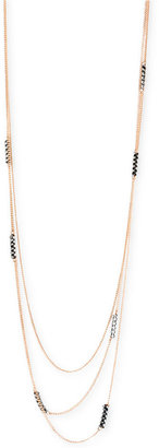 Steve Madden Rose Gold-Tone Multi-Chain Long Necklace
