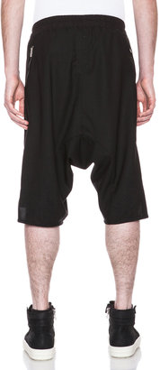 Rick Owens Basket Swinger Wool-Blend Pant in Black
