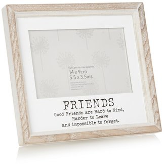 Debenhams Wooden 'Friends' 5.5 x 3.5 inch photo frame