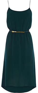 Oasis Clara Dress, Deep Green
