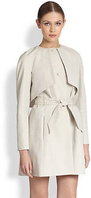 Martin Grant Belted Capelet Trenchcoat