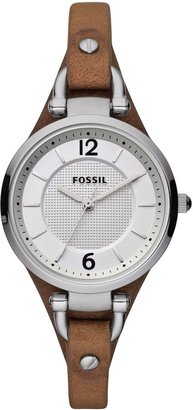 Fossil ES3060 Georgia Tan Leather Ladies Watch