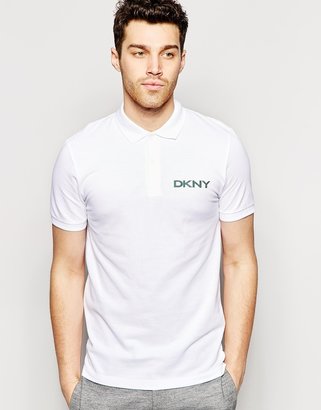 DKNY Polo Shirt Short Sleeve Applique Logo