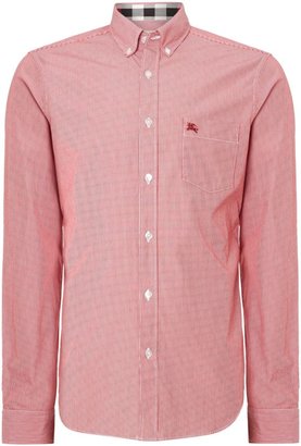 Burberry Men's Fine stripe 1 pocket shirt