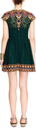 Valentino Embroidered Lace Dress