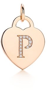 Tiffany & Co. Alphabet heart tag letter "P" charm