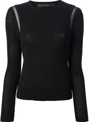 Yigal Azrouel fitted mesh top
