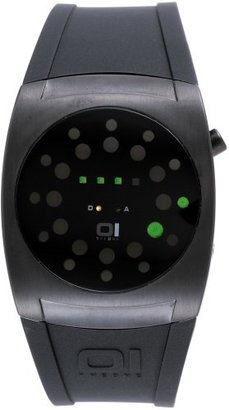 01 The One 01TheOne Women's LL202G3 Lightmare Green LED Black Rubber Watch