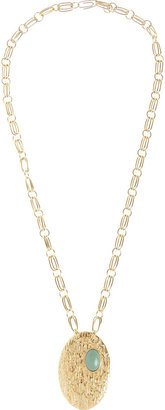 Aurélie Bidermann Marcello gold-dipped turquoise necklace