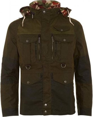 Barbour X White Mountaineering Mens Jacket Kitefin Slim Wax Archive Olive Jacket