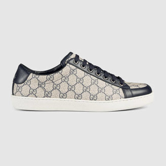 Gucci GG Supreme canvas lace-up sneaker
