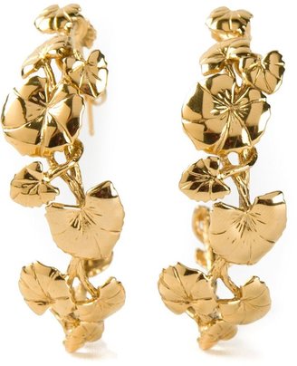 Aurélie Bidermann 'Nymphéas' hoop earrings