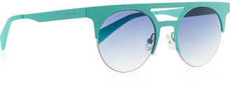 Italia Independent Finds + round-frame metal sunglasses