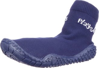 Playshoes Unisex-Child UV Protection Aqua Socks Stripes Bathing Beach Thong Sandals and Pool Shoes 174802 Navy/Light Blue 4 Child UK (20/21 EU)