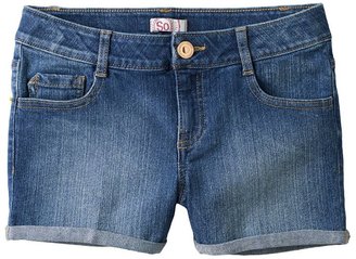 So ® cuffed denim shorts - girls 7-16