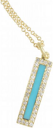 Jennifer Meyer 18-karat gold, turquoise and diamond necklace