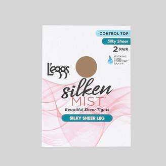 L'eggs Silken Mist Women's Control Top 2pk Pantyhose -