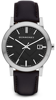 Burberry Round Stainless Steel Watch