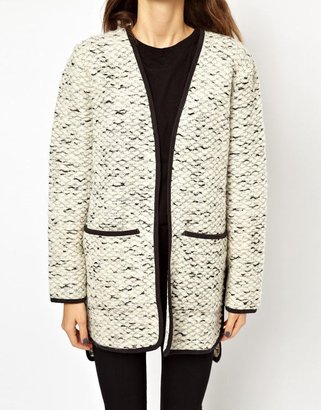 ASOS Light Weight Coat With Stepped Hem