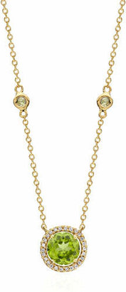 Kiki McDonough Grace Green Peridot & Diamond Necklace