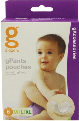gDiapers gPants Pouches, Medium/Large/X-Large (6 Count)
