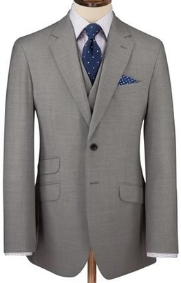 Charles Tyrwhitt Silver slim fit luxury suit