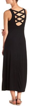 Charlotte Russe Strappy Back Sleeveless Maxi Dress