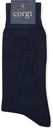 Corgi Cashmere and silk flat-knit socks - for Men