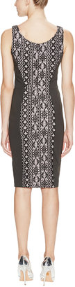 French Connection Lace Accent Sheath Dress