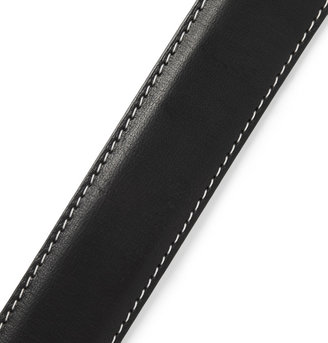 Paul Smith Black 3cm Pin-Up Print-Lined Leather Belt