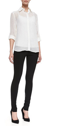 Alice + Olivia Piper See-Through Blouse