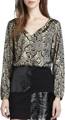 Alice & Trixie Juliette Printed Long-Sleeve Top