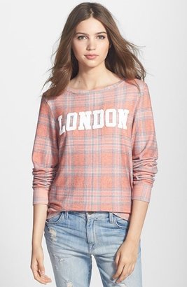 Wildfox Couture 'London' Plaid Pullover