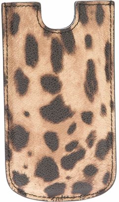 Dolce & Gabbana leopard print phone case