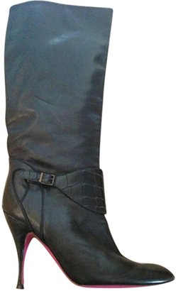 Ungaro Black Leather Boots