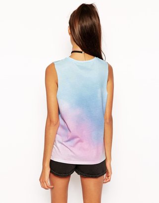 ASOS Tank with Ombre MTV Print