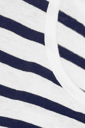 Alexander Wang T by Striped linen and cotton-blend T-shirt