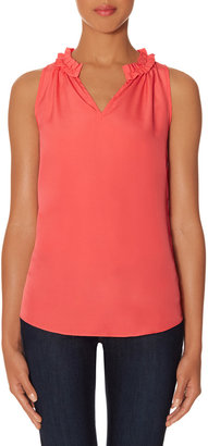 The Limited Ruffle Neck Sleeveless Top