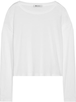 Alexander Wang T by Cotton and modal-blend jersey top