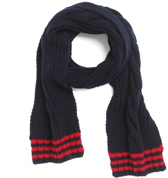 Brooks Brothers Cable Knit Scarf