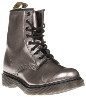 Dr. Martens New Womens Metallic 1460 Leather Boots Ankle Lace Up