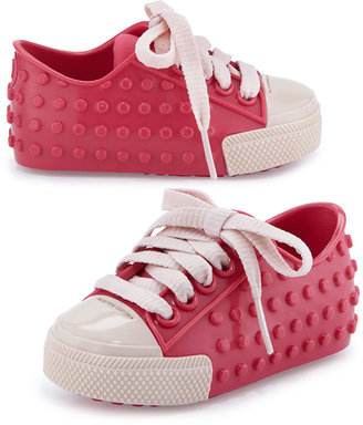 Melissa Shoes Mini Polibolha II Jelly Sneaker, Pink