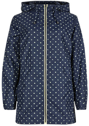 Marks and Spencer M&s Collection Hooded Spotted Parka with Stormwear™