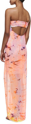 Young Fabulous & Broke Elenor Color Splash Strapless Maxi Dress