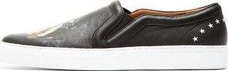 Givenchy Black Leather Rottweiler Skate Shoes