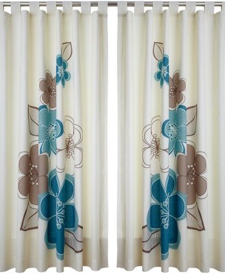 Candice Tab Top Curtains - Teal