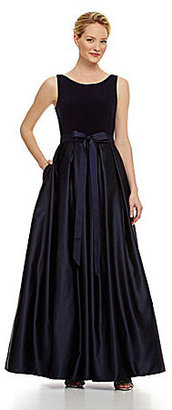 Betsy & Adam Silk Charmeuse Gown