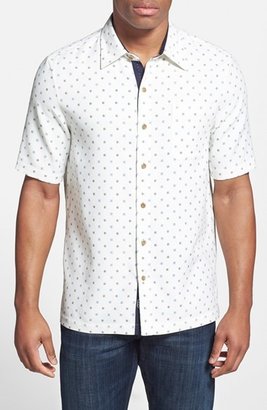 Nat Nast 'The Koons' Regular Fit Short Sleeve Silk & Cotton Sport Shirt