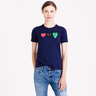 Comme des Garcons PLAY triple heart tee